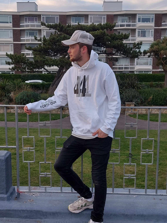 White 1144 Basics Hoodie